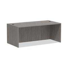 Alera® Valencia™ Series Straight Front Desk Shell, 71" x 35.5" x 29.63", Gray