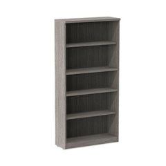 Alera® Valencia™ Series Bookcase, Five-Shelf, 31.75w x 14d x 64.75h, Gray