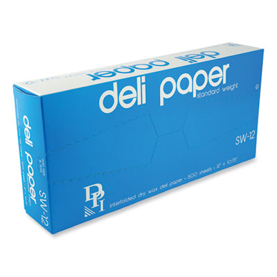 Durable Packaging 10 x 10 3/4 Interfolded Deli Wrap Wax Paper