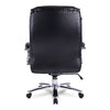 Alera® Maxxis Series Big and Tall Bonded Leather Chair, Supports 500 lb, 21.42" to 25" Seat Height, Black Seat/Back, Chrome Base Office Chairs - Office Ready