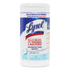 LYSOL® Brand Disinfecting Wipes, 1-Ply, 7 x 7.25, Crisp Linen, White, 80 Wipes/Canister Cleaner/Detergent Wet Wipes - Office Ready