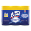 LYSOL® Brand Disinfecting Wipes, 1-Ply, 7 x 7.25, Lemon and Lime Blossom, White, 80 Wipes/Canister, 3 Canisters/Pack, 2 Packs/Carton Cleaner/Detergent Wet Wipes - Office Ready