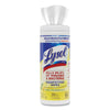 LYSOL® Brand Disinfecting Wipes, 1-Ply, 7 x 7.25, Lemon and Lime Blossom, White, 35 Wipes/Canister Cleaner/Detergent Wet Wipes - Office Ready