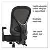 Alera® Aeson Series Multifunction Task Chair, Supports Up to 275 lb, 15" to 18.82" Seat Height, Black Seat/Back, Black Base Office Chairs - Office Ready