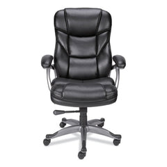Alera® Birns Series High-Back Task Chair, Supports Up to 250 lb, 18.11" to 22.05" Seat Height, Black Seat/Back, Chrome Base