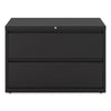 Alera® Lateral File, 2 Legal/Letter-Size File Drawers, Black, 42" x 18.63" x 28" File Cabinets-Lateral File - Office Ready