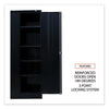 Alera® Economy Assembled Storage Cabinet, 36w x 18d x 72h, Black Office & All-Purpose Storage Cabinets - Office Ready