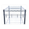 Alera® 5-Shelf Wire Shelving Kit with Casters & Shelf Liners, 48w x 18d x 72h, Silver Shelving Units-Multiuse Shelving-Open - Office Ready