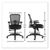 Alera® Linhope Chair, Supports Up to 275 lb, Black Seat/Back, Black Base Office Chairs - Office Ready