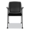 HON® Nucleus® Series Recharge Guest Chair, Supports Up to 300 lb, 17.62" Seat Height, Black Seat/Back, Black Base Guest & Reception Chairs - Office Ready