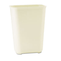 Rubbermaid® Commercial Fiberglass Wastebasket, 10 gal, Fiberglass, Beige Deskside All-Purpose Wastebaskets - Office Ready
