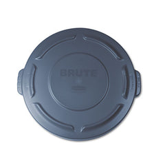 Rubbermaid® Commercial Round Brute® Lid, 19.88" diameter, Gray