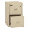 FireKing® Compact Turtle® Insulated Vertical File, 1-Hour Fire, 2 Legal/Letter File Drawers, Parchment, 17.75" x 22.13" x 27.75" Vertical File Cabinets - Office Ready