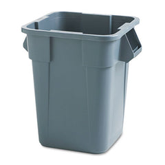 Rubbermaid® Commercial Square Brute® Container, 40 gal, Polyethylene, Gray