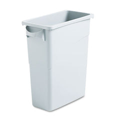 Rubbermaid® Commercial Slim Jim® Waste Container, 15.9 gal, Plastic, Light Gray