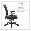 Alera® Envy Series Mesh High-Back Swivel/Tilt Chair, Supports Up to 250 lb, 16.88" to 21.5" Seat Height, Black Office Chairs - Office Ready