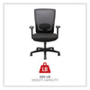 Alera® Envy Series Mesh High-Back Swivel/Tilt Chair, Supports Up to 250 lb, 16.88" to 21.5" Seat Height, Black Office Chairs - Office Ready