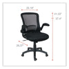 Alera® EB-E Series Swivel/Tilt Mid-Back Mesh Chair, Supports Up to 275 lb, 18.11" to 22.04" Seat Height, Black Office Chairs - Office Ready