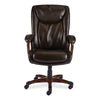 Alera® Darnick Series Manager Chair, Supports Up to 275 lbs, 17.13" to 20.12" Seat Height, Brown Seat/Back, Brown Base Chairs/Stools-Office Chairs - Office Ready