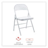 Alera® Armless Steel Folding Chair, Supports Up to 275 lb, Gray, 4/Carton Chairs/Stools-Folding & Nesting Chairs - Office Ready