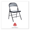 Alera® Armless Steel Folding Chair, Supports Up to 275 lb, Black, 4/Carton Chairs/Stools-Folding & Nesting Chairs - Office Ready