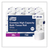 Tork® Coreless High Capacity Bath Tissue, 2-Ply, White, 750 Sheets/Roll, White, 36/Carton JRT Roll Bath Tissues - Office Ready