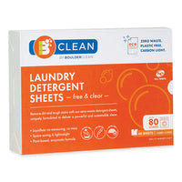 Boulder Clean Laundry Detergent Sheets, Free and Clear, 40/Pack, 12 Packs/Carton Laundry Detergents - Office Ready