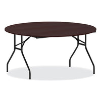 Alera® Round Wood Folding Table, 59