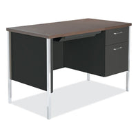 Alera® Single Pedestal Steel Desk, 45.25