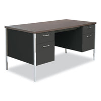 Alera® Double Pedestal Steel Desk, 60