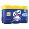 LYSOL® Brand Disinfecting Wipes, 1-Ply, 7 x 7.25, Lemon and Lime Blossom, White, 80 Wipes/Canister, 3 Canisters/Pack, 2 Packs/Carton Cleaner/Detergent Wet Wipes - Office Ready