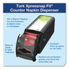 Tork® Xpressnap Fit® Napkin Dispenser, Countertop, 4.8 x 12.8 x 5.6, Black Napkin Dispensers - Office Ready