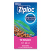 Ziploc® Seal Top Snack Bags, 10 oz, 6.5" x 3.25", Clear, 90/Box, 12 Boxes/Carton Bags-Zipper & Slider Food Storage Bags - Office Ready