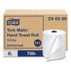 Tork® Advanced Matic® Hand Towel Roll, 1-Ply, 7.7" x 700 ft, White, 6 Rolls/Carton Hardwound Paper Towel Rolls - Office Ready