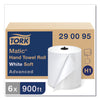 Tork® Advanced Matic® Hand Towel Roll, 1-Ply, 7.7" x 900 ft, White, 6 Rolls/Carton Hardwound Paper Towel Rolls - Office Ready
