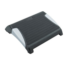 Safco® Restease™ Adjustable Footrest, 15.5w x 13.75d x 3.25 to 5h, Black/Silver