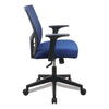 Workspace by Alera® Mesh Back Fabric Task Chair, Supports Up to 275 lb, 17.32" to 21.1" Seat Height, Navy Seat, Navy Back Chairs/Stools-Office Chairs - Office Ready