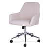 Alera® Workspace by Alera® Mid-Century Task Chair, Supports Up to 275 lb, 18.9" to 22.24" Seat Height, Cream Seat, Cream Back Chairs/Stools-Office Chairs - Office Ready