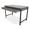 Workspace by Alera® Modern Writing Desk, 47.24" x 23.62" x 29.92", Gray Desks-Desk Tables - Office Ready