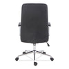 Alera® Workspace by Alera® Leather Task Chair, Supports Up to 275 lb, 18.19" to 21.93" Seat Height, Black Seat, Black Back Chairs/Stools-Office Chairs - Office Ready