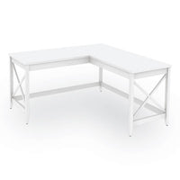 Workspace by Alera® L-Shaped Farmhouse Desk, 58.27