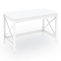 Workspace by Alera® Farmhouse Writing Desk, 47.24" x 23.62" x 29.53", White
