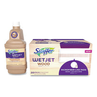 Swiffer® WetJet® System Wood Cleaning-Solution Refill with Mopping Pads, Unscented, 1.25 L Bottle Floor Cleaners/Degreasers - Office Ready