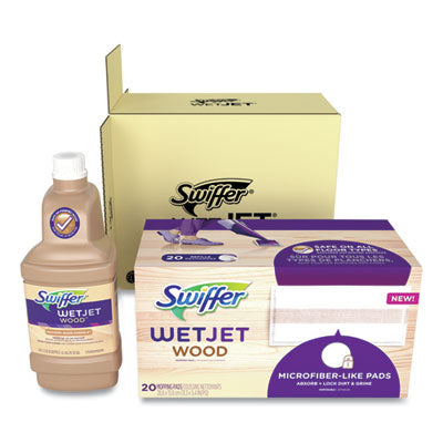 Swiffer WetJet Wood Floor Spray Mop Mopping Kit Microfiber Head