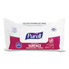 PURELL® Foodservice Surface Sanitizing Wipes, 1-Ply, 7.4 x 9, Fragrance-Free, White, 72/Pouch, 12 Pouches/Carton Cleaner/Detergent Wet Wipes - Office Ready