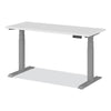Alera® AdaptivErgo® Three-Stage Electric Height-Adjustable Table with Memory Controls, Top/Base Bundle, 30" to 49"h, White Top/Gray Base Tables-Multipurpose & Training Tables - Office Ready