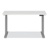 Alera® AdaptivErgo® Three-Stage Electric Height-Adjustable Table with Memory Controls, Top/Base Bundle, 30" to 49"h, White Top/Gray Base Tables-Multipurpose & Training Tables - Office Ready