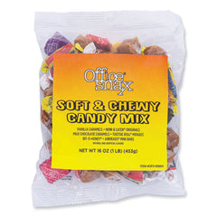 Office Snax® Candy Assortments, Soft and Chewy Candy Mix, 1 lb Bag