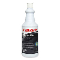 Betco® FiberPro Spot Bet Stain Remover, Country Fresh Scent, 32 oz Bottle, 12/Carton Carpet/Upholstery Spot/Stain Removers - Office Ready