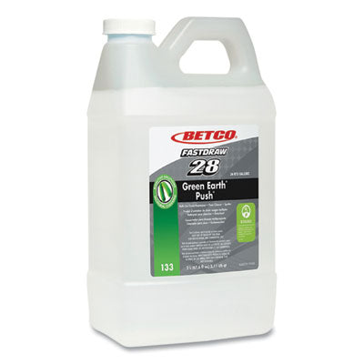 Betco® Green Earth Bioactive Solutions™ PUSH® Drain Cleaner, New Green Scent, 2 L Bottle, 4/Carton Drain Cleaners - Office Ready